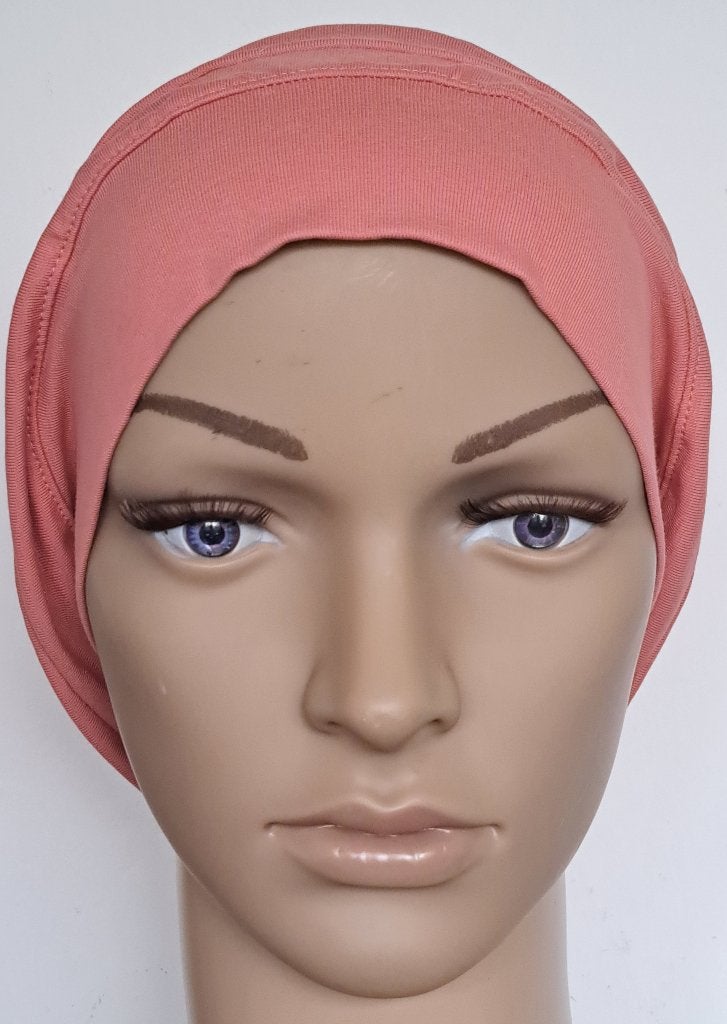 Chemo/haarverlies tricot muts no 16. Zalm., Kleding | Dames, Mutsen, Sjaals en Handschoenen, Nieuw, Muts, Maat 42/44 (L), Ophalen of Verzenden