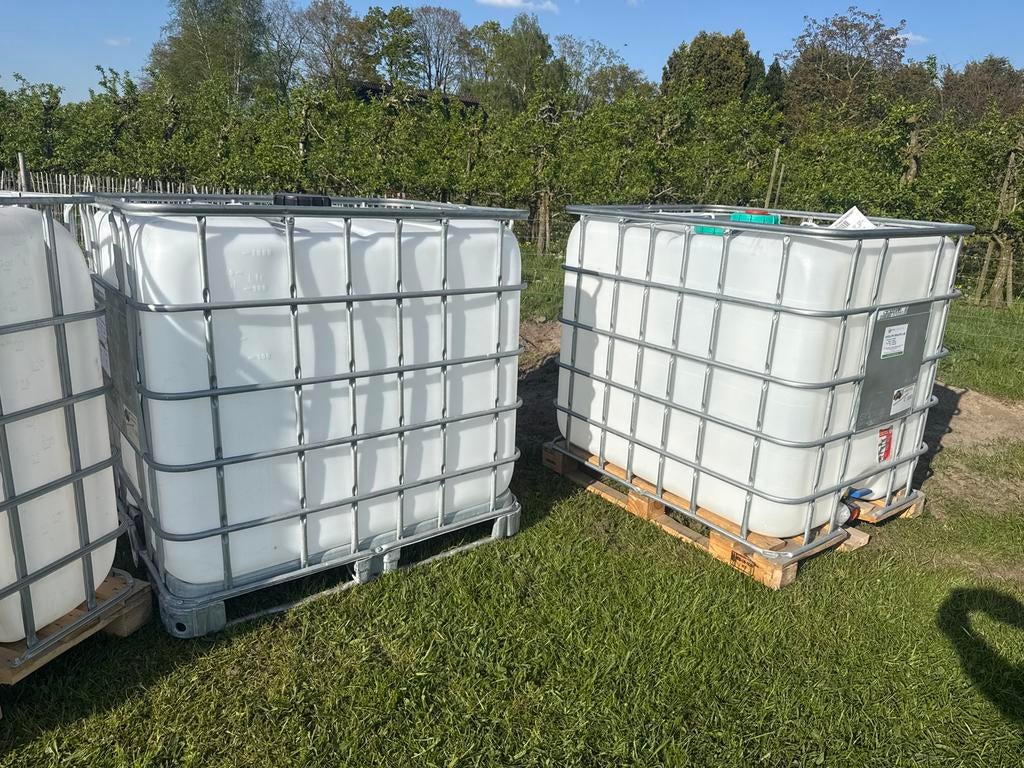 IBC Tank 1000 liter - Ideaal voor wateropslag, Tuin en Terras, Regentonnen, Ophalen