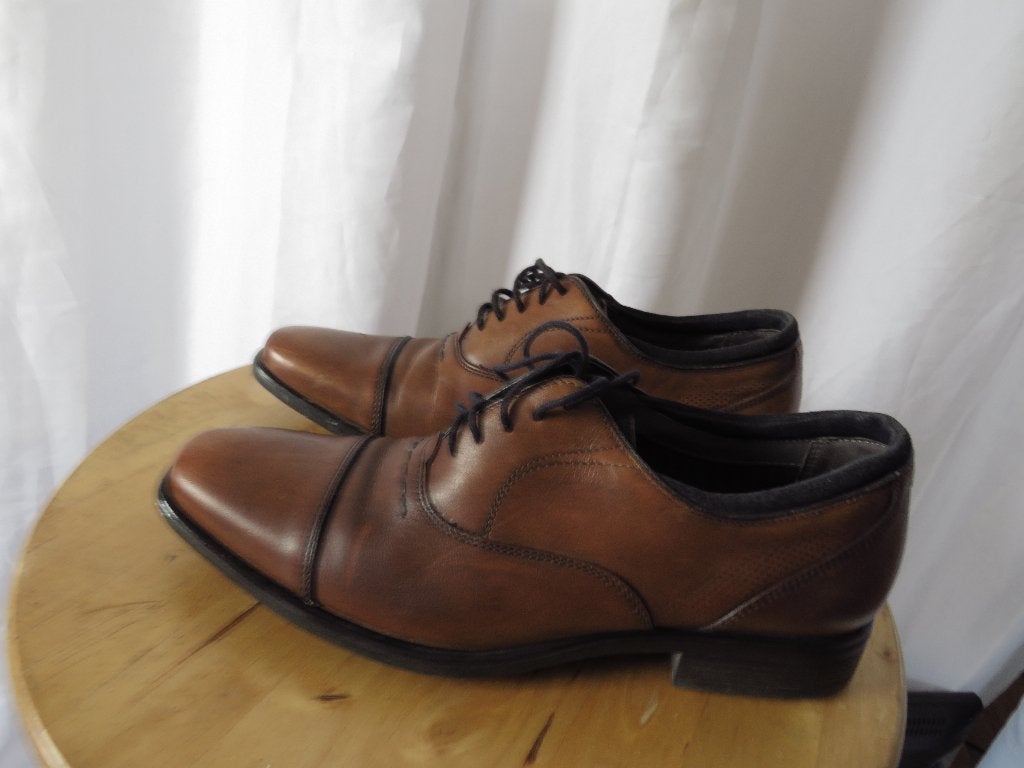 cognacbruine schoenen mt 6 Uk = 40 eur van Hush Puppies, Bruin, Ophalen of Verzenden, Hush Puppies, Gedragen