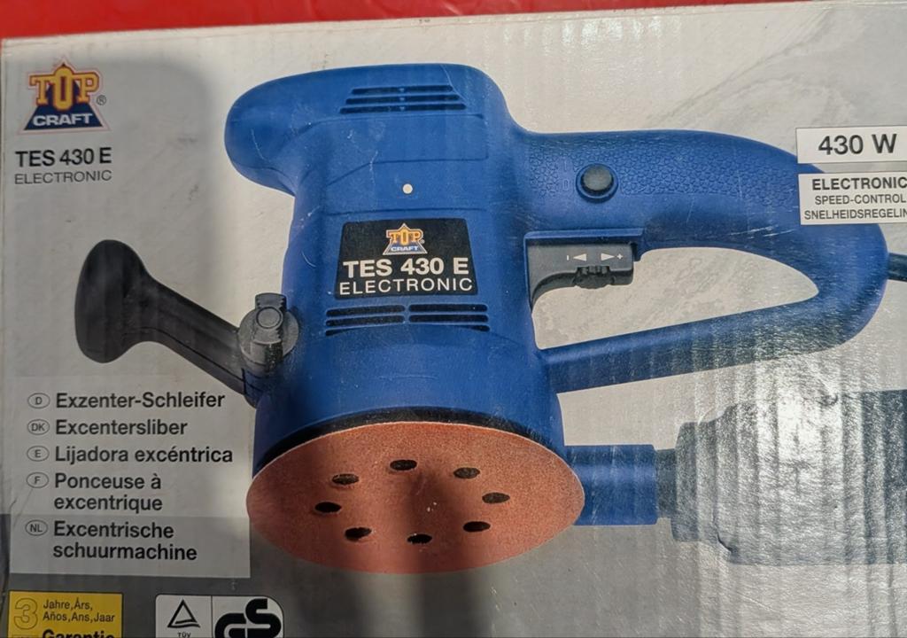 Excentrische schuurmachine met schuurschijven - Top Craft, Ophalen of Verzenden
