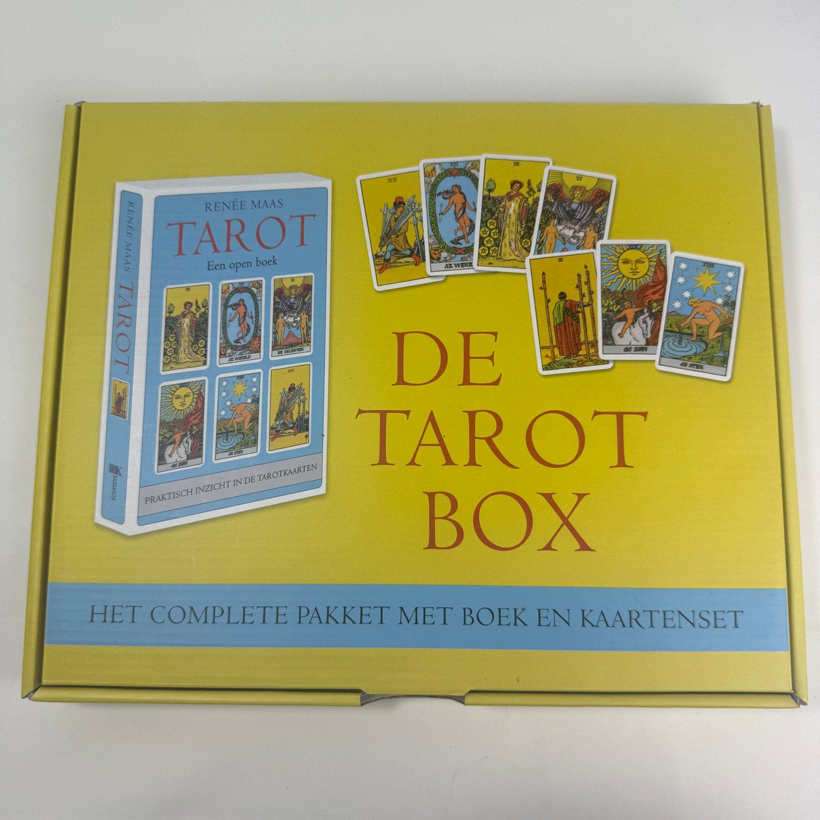 De Tarot Box - Renée Maas (Boek & Kaartenset), Ophalen of Verzenden, Zo goed als nieuw, Tarot of Kaarten leggen, Achtergrond en Informatie