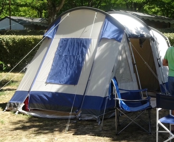Redwood Spruce 4 tunneltent met binnentent en extra luifel, Ophalen, Gebruikt, Tot en met 4