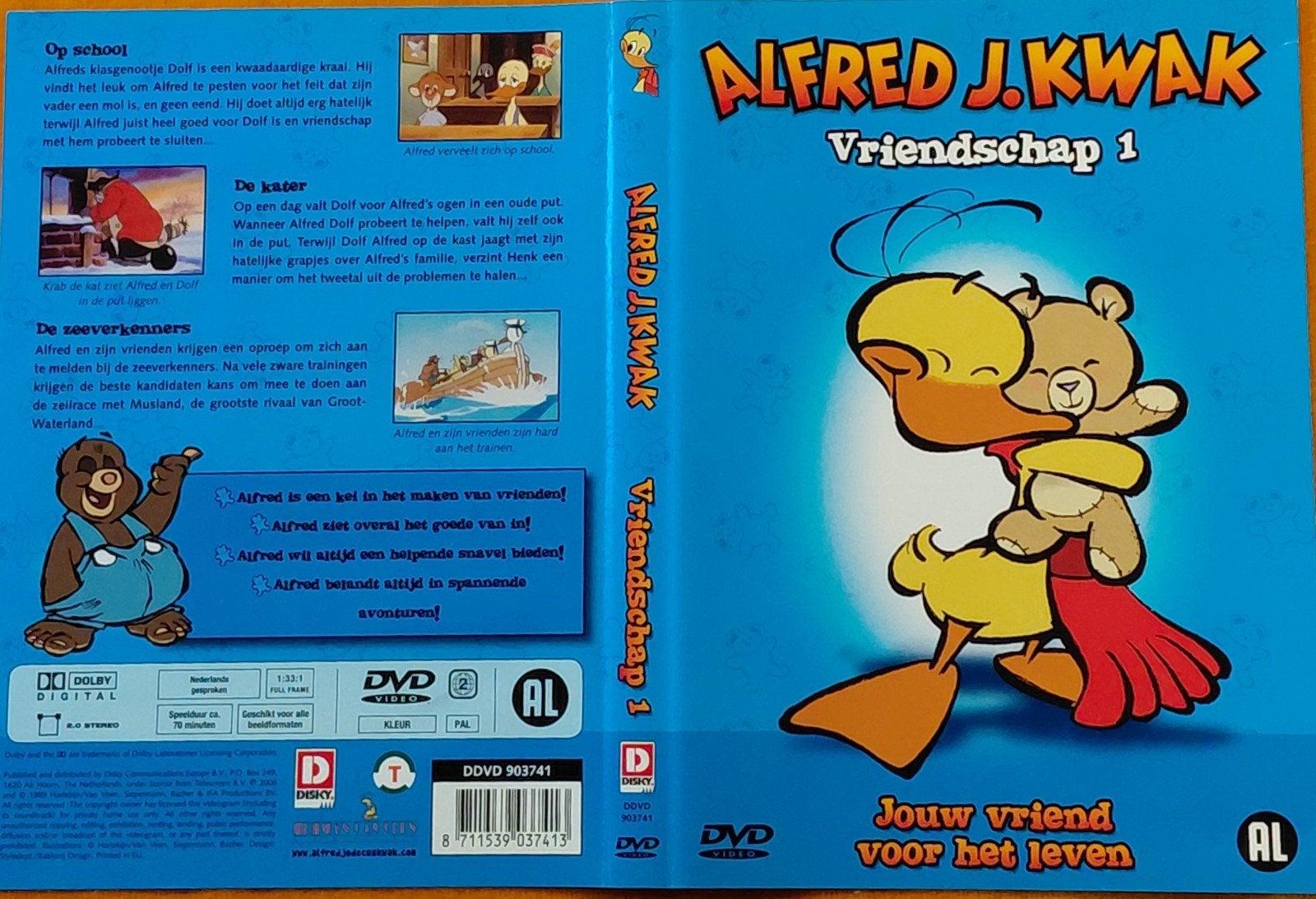 Alfred J. Kwak - Vriendschap 1, Gebruikt, Animatie, Alle leeftijden, Inclusief doosje