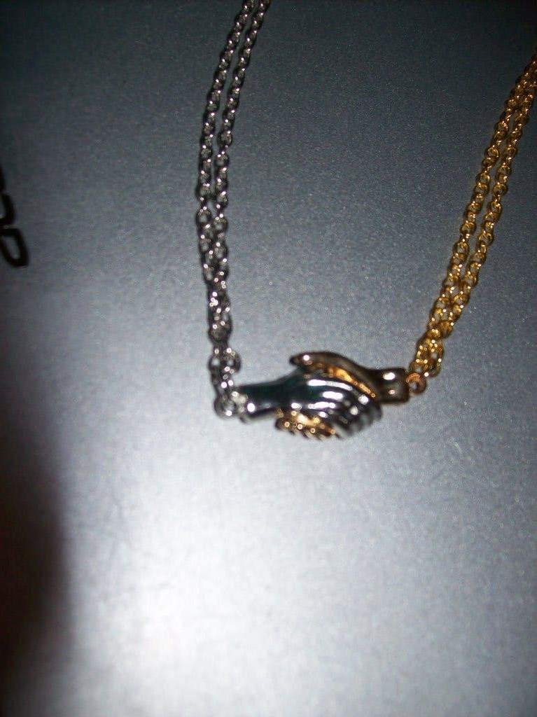 Ketting set Goud en Zilvertint met Magneet Handjes, Overige kleuren, Verzenden, Nieuw, Overige materialen