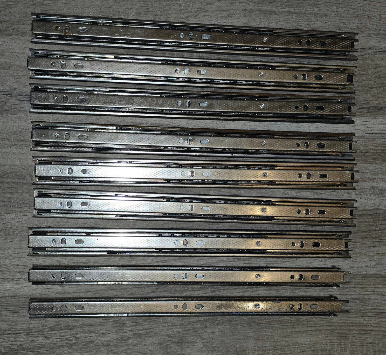 6 X Ladegeleider Schap Volledig uittrekbare  Zelfsluitende l, Gebruikt, Overige typen, Ophalen of Verzenden, 50 mm of meer