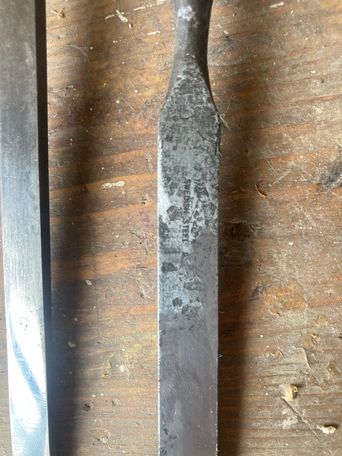 Nooitgedagt Beitels 9 en 12mm Zweeds Staal - Set, Verzenden, Gebruikt, Beitel, Nooitgedacht