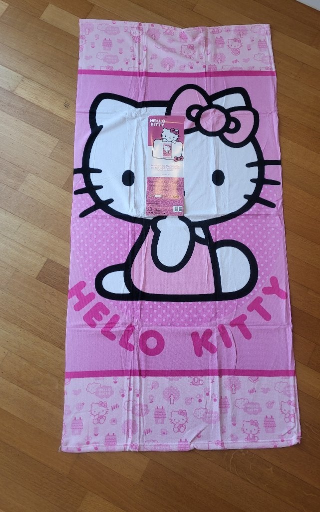 Nieuw! Hello Kitty strandlaken, handdoek, roze, 150 x 70 cm, Ophalen of Verzenden, Nieuw, Roze, Handdoek