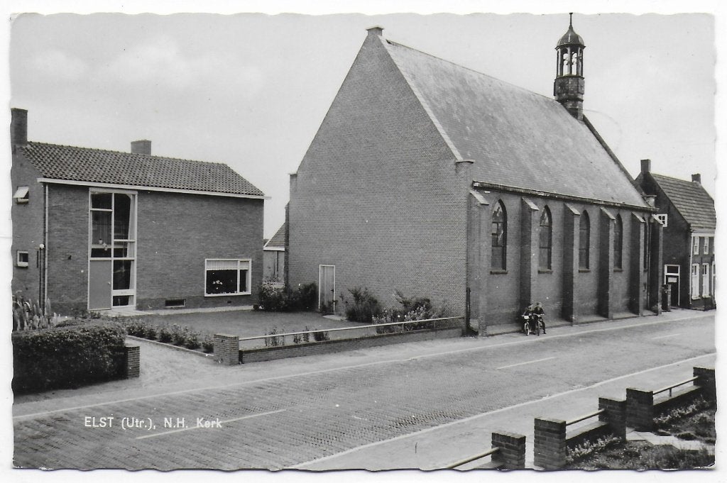 Elst N.H Kerk Oude Ongelopen Ansichtkaart ( B6323), Ophalen of Verzenden, 1960 tot 1980, Ongelopen, Gelderland