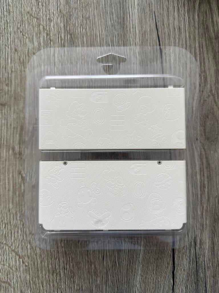 Originele new 3ds cover plate - Mario wit, Ophalen of Verzenden, Zo goed als nieuw, Wit, DS Lite