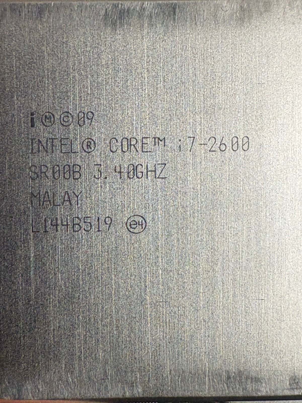 Intel Core i7-2600 SR00B 3.40GHz Processor, Computers en Software, Processors, Ophalen, Gebruikt, 4-core, 3 tot 4 Ghz