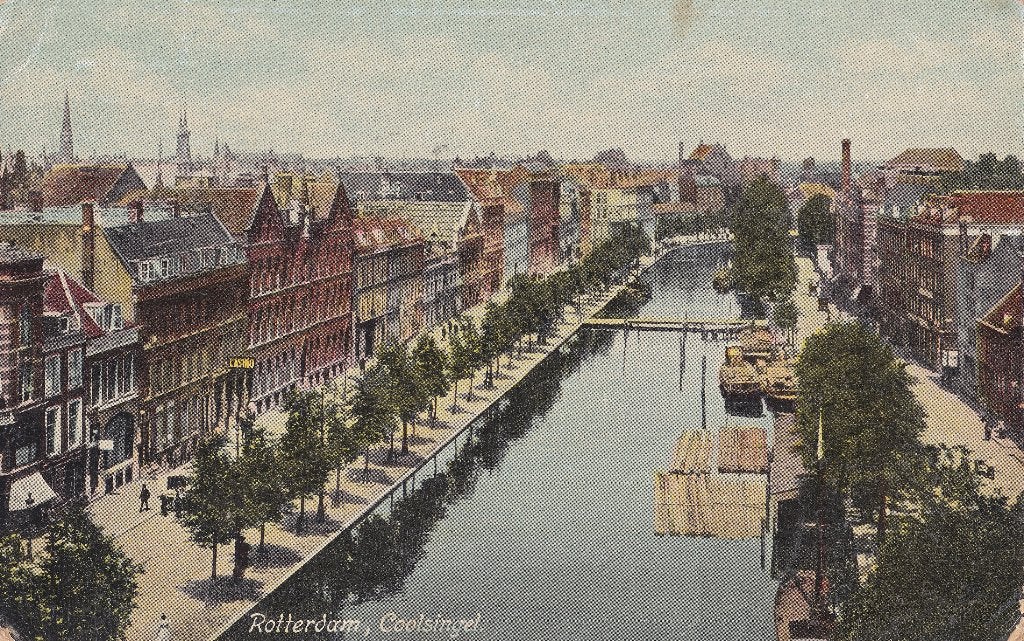 Rotterdam Coolsingel, Ophalen of Verzenden, Voor 1920, Gelopen, Zuid-Holland