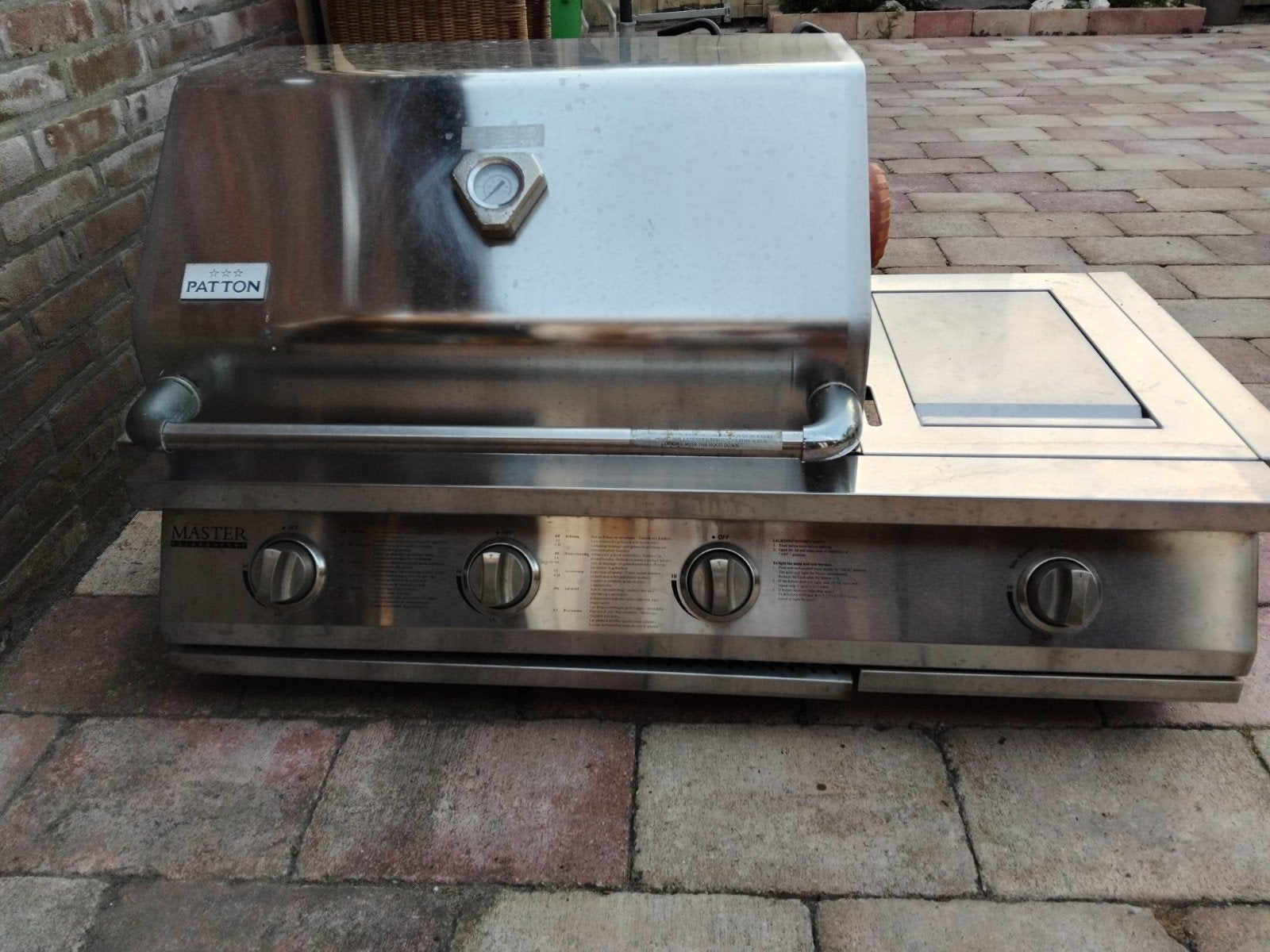Patton Master Gasbarbecue met zijbrander, Ophalen, Gebruikt, Patton