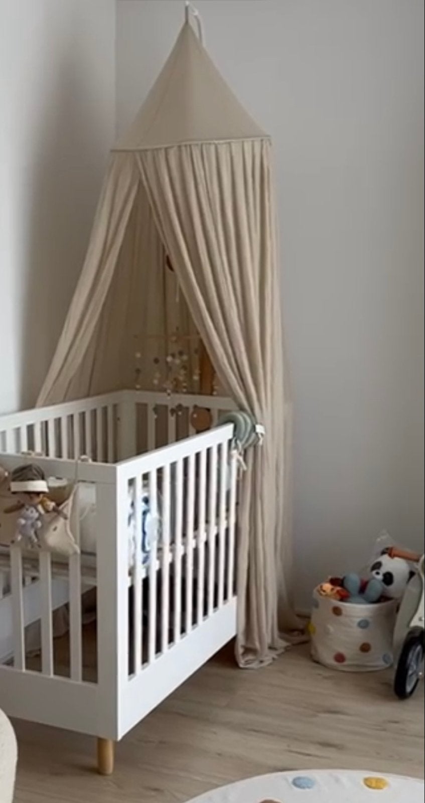 Nougat Klamboe 245 cm van Jollein, Beige, Ophalen, Zo goed als nieuw, Klamboe