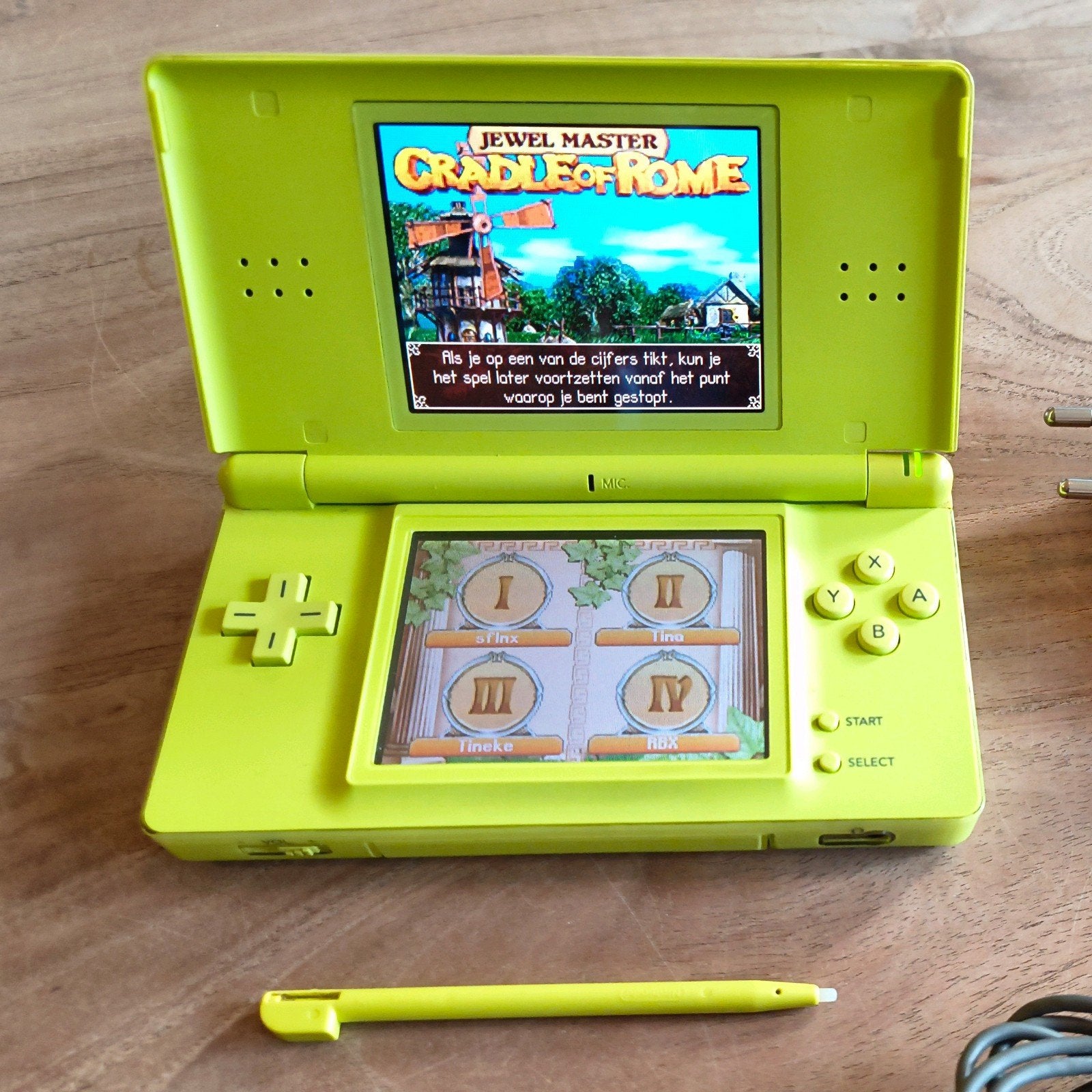 Werkende Nintendo DS Lite lime groen zonder spellen, Ophalen, Gebruikt, Groen, DS Lite