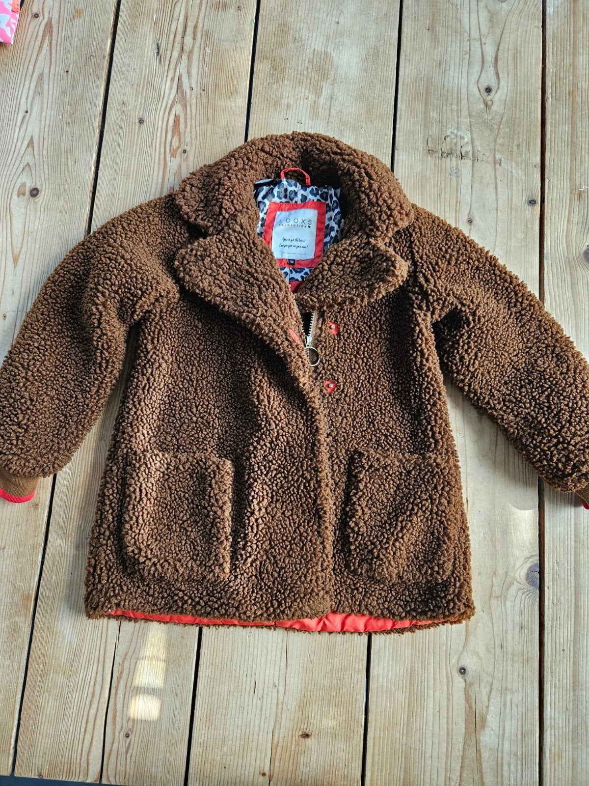 Looxs Revolution Teddy Jas Maat 122/128, Meisje, Looxs Revolution, Ophalen of Verzenden, Zo goed als nieuw