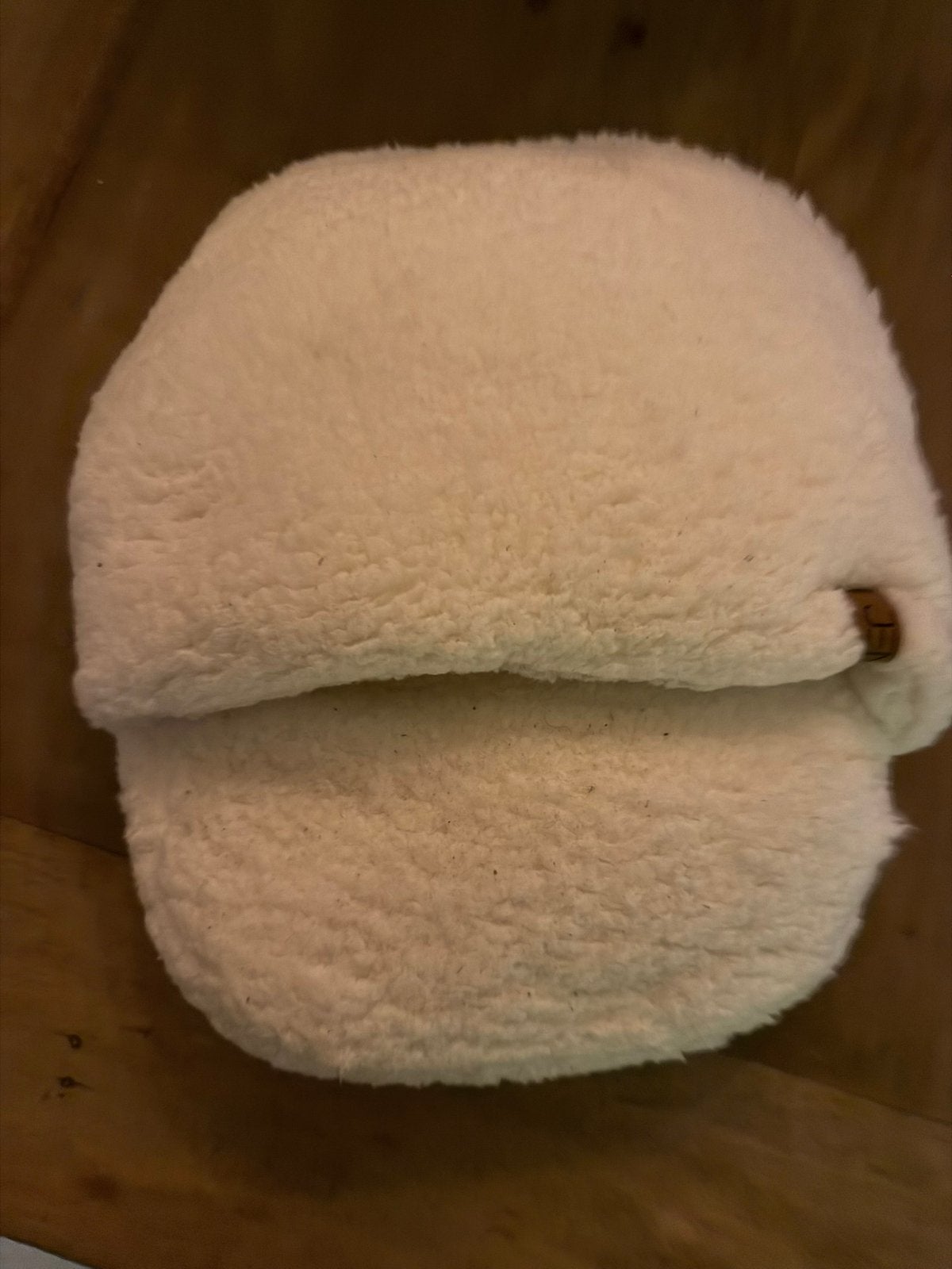 Jens Living Teddy voetenwarmer ecru, Wasbaar, Beige, Ophalen of Verzenden, Zo goed als nieuw
