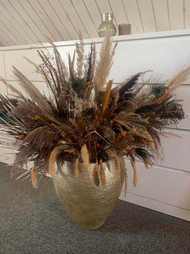 Prachtig droogboeket!, Huis en Inrichting, Woonaccessoires | Droogbloemen, Ophalen of Verzenden, Zo goed als nieuw
