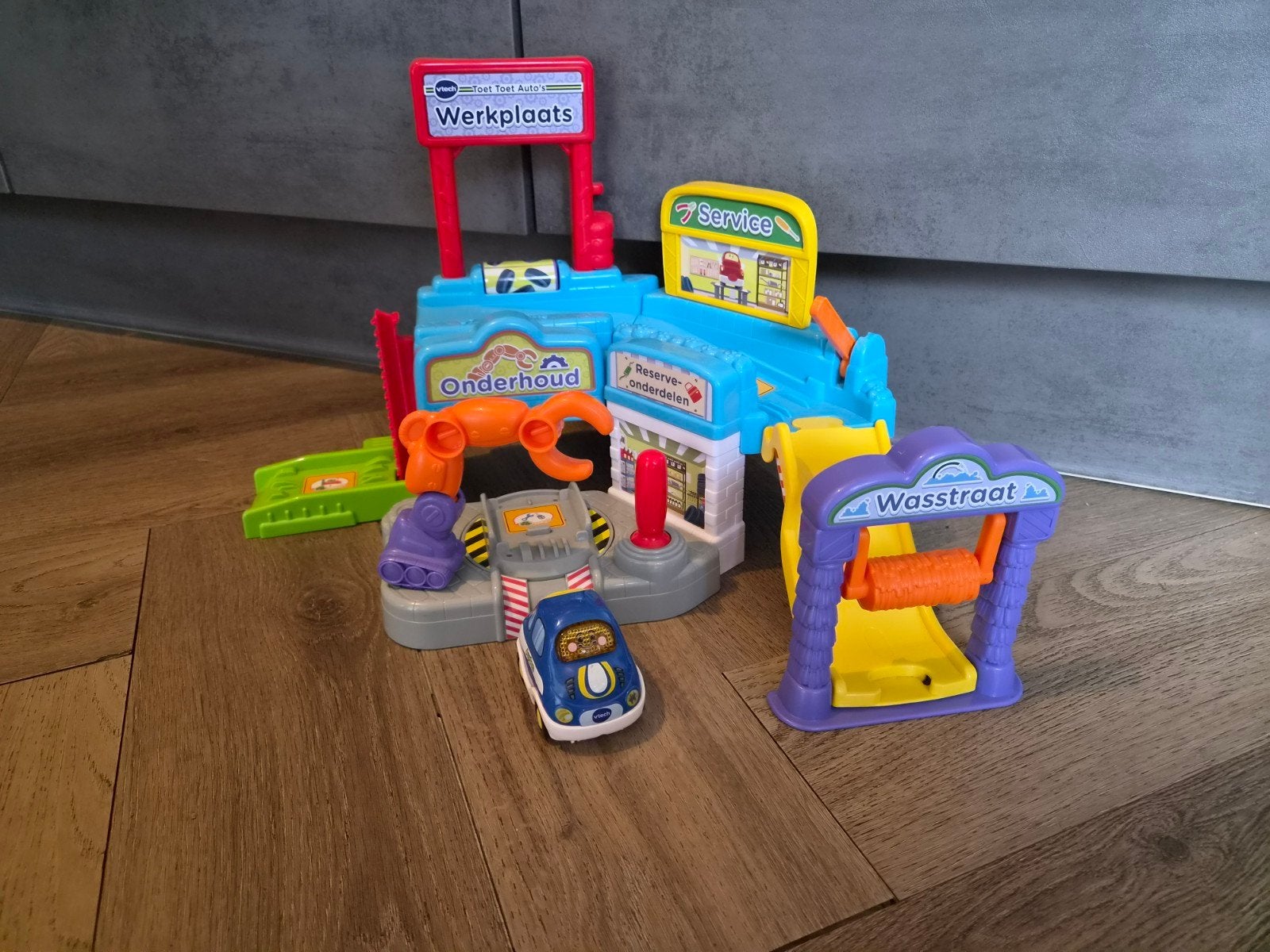 toet toet auto's werkplaats, Kinderen en Baby's, Speelgoed | Vtech, Ophalen, Zo goed als nieuw, 2 tot 4 jaar