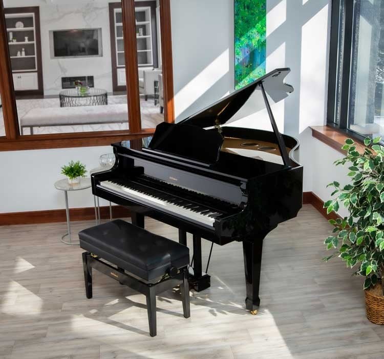 Roland GP609 digitale vleugel piano, Ophalen, Zwart