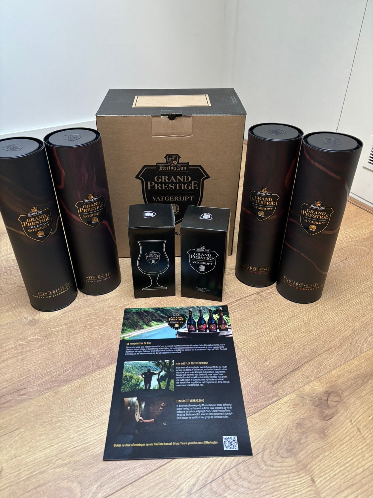 Hertog Jan Grand Prestige Vatgerijpt 2025  De Rijn-editie, Ophalen of Verzenden, Nieuw, Flesje(s), Hertog Jan