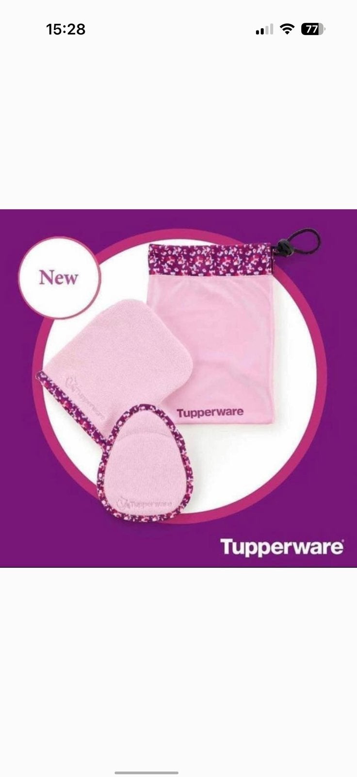 Tupperware GezichtDoekjes SET €14,90, Huis en Inrichting, Ophalen of Verzenden, Nieuw, Overige typen