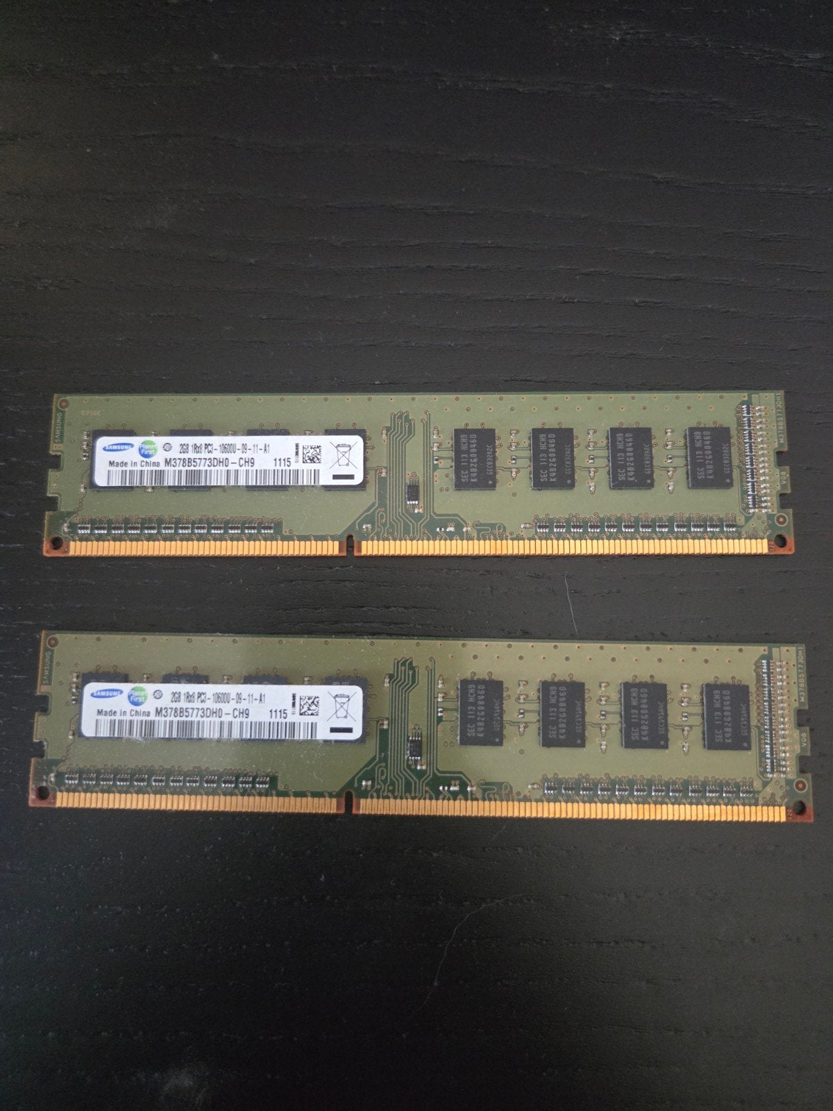 Samsung Werkgeheugen 4GB (2x2GB) DDR3 1333MHz, Ophalen of Verzenden, DDR3, Desktop