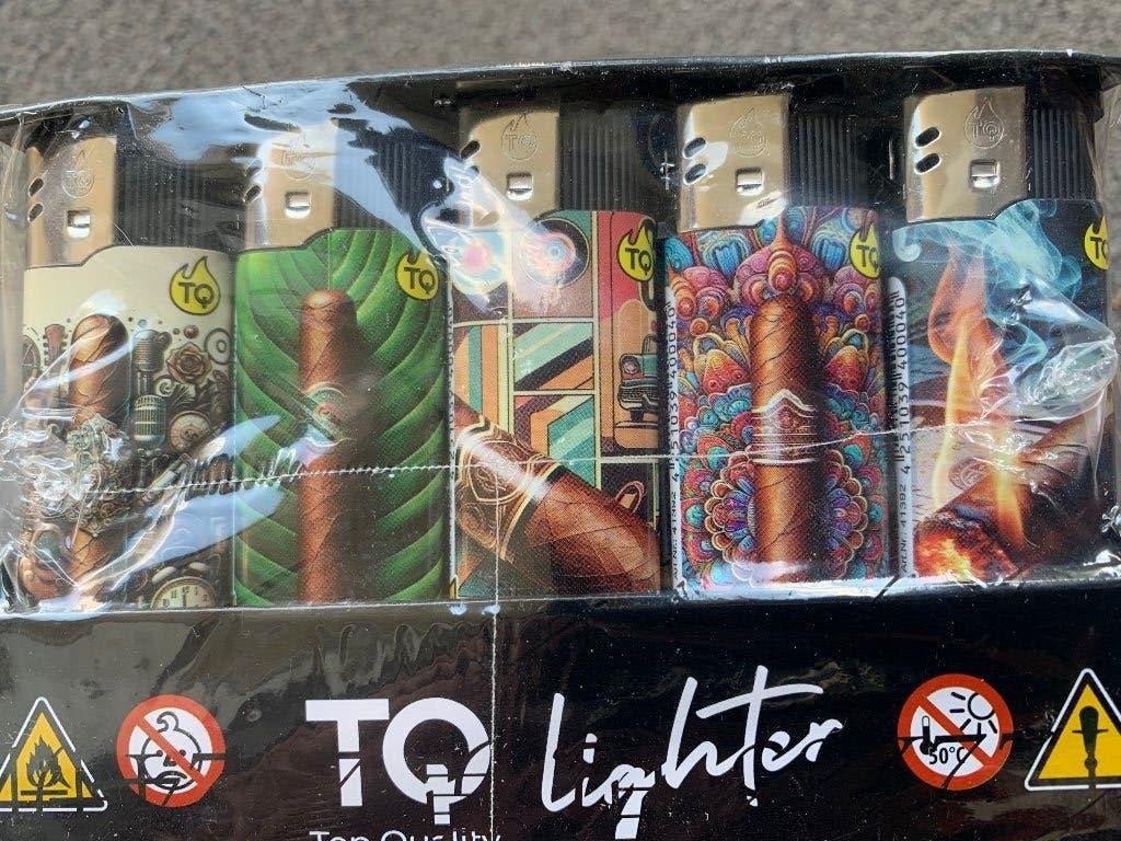 50X Aansteker Cigars Sigaren Print klik navulbaar, Verzamelen, Ophalen, Nieuw, Aansteker