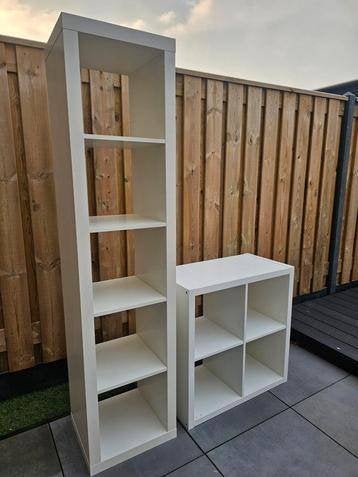 2x 5 vaks Kallax expedit vakkenkast open kast 5x1 wit Ikea, Ophalen, Minder dan 50 cm, 5 laden of meer, Zo goed als nieuw