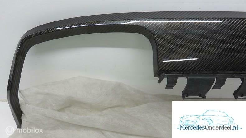 A2128557525 W212 Sedan E63 Carbon lijst achter difusser, Gebruikt, Ophalen of Verzenden