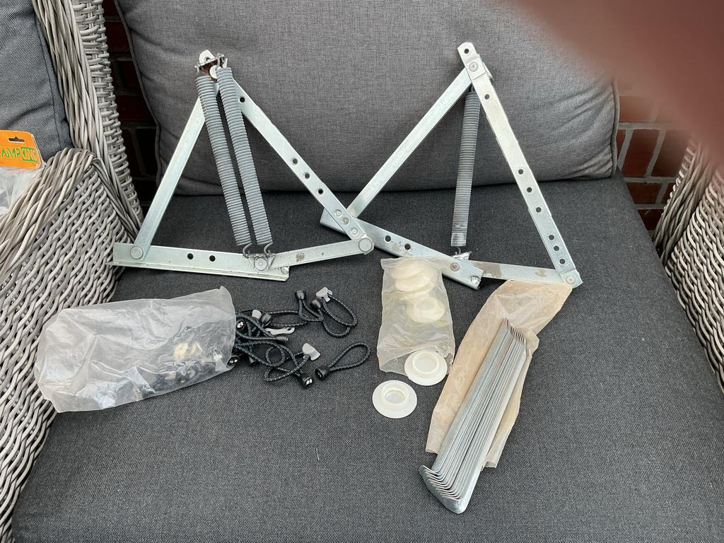 Scharniersysteem voor bedlift in caravan/camper, Ophalen of Verzenden, Gebruikt