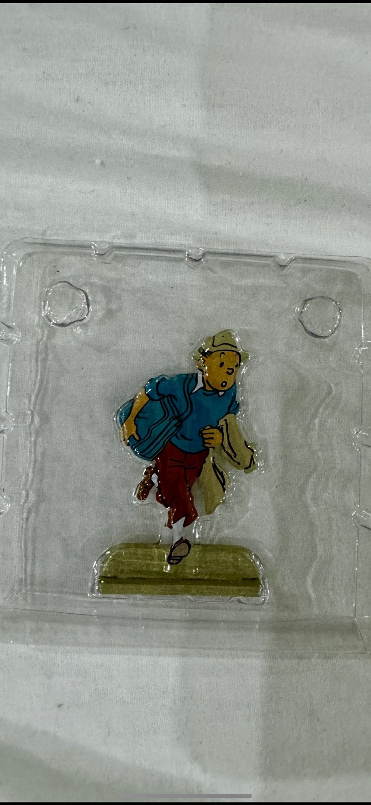 Kuifje figuurtje tin nieuw in de blister, Verzamelen, Ophalen of Verzenden, Kuifje, Zo goed als nieuw, Beeldje of Figuurtje