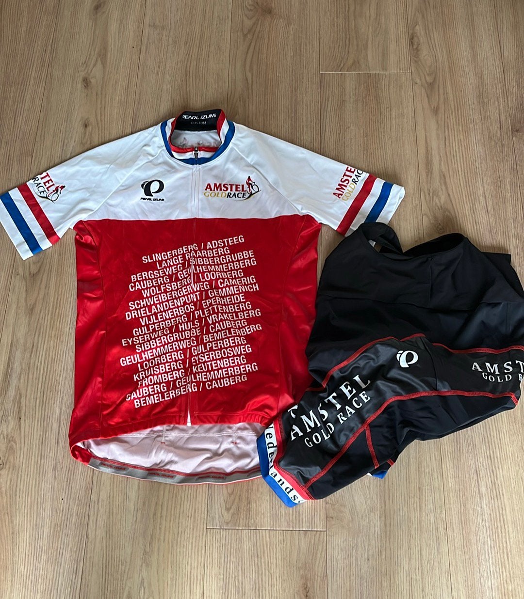 Amstel gold fietskleding heren, Fietsen en Brommers, Ophalen of Verzenden, Zo goed als nieuw, Bovenkleding