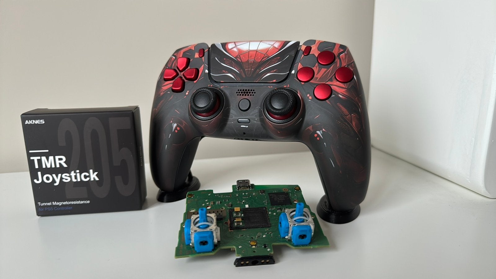 Ps5 custom - Spider edition (TMR/FULLMOUSECLICKS), Ophalen of Verzenden, Zo goed als nieuw