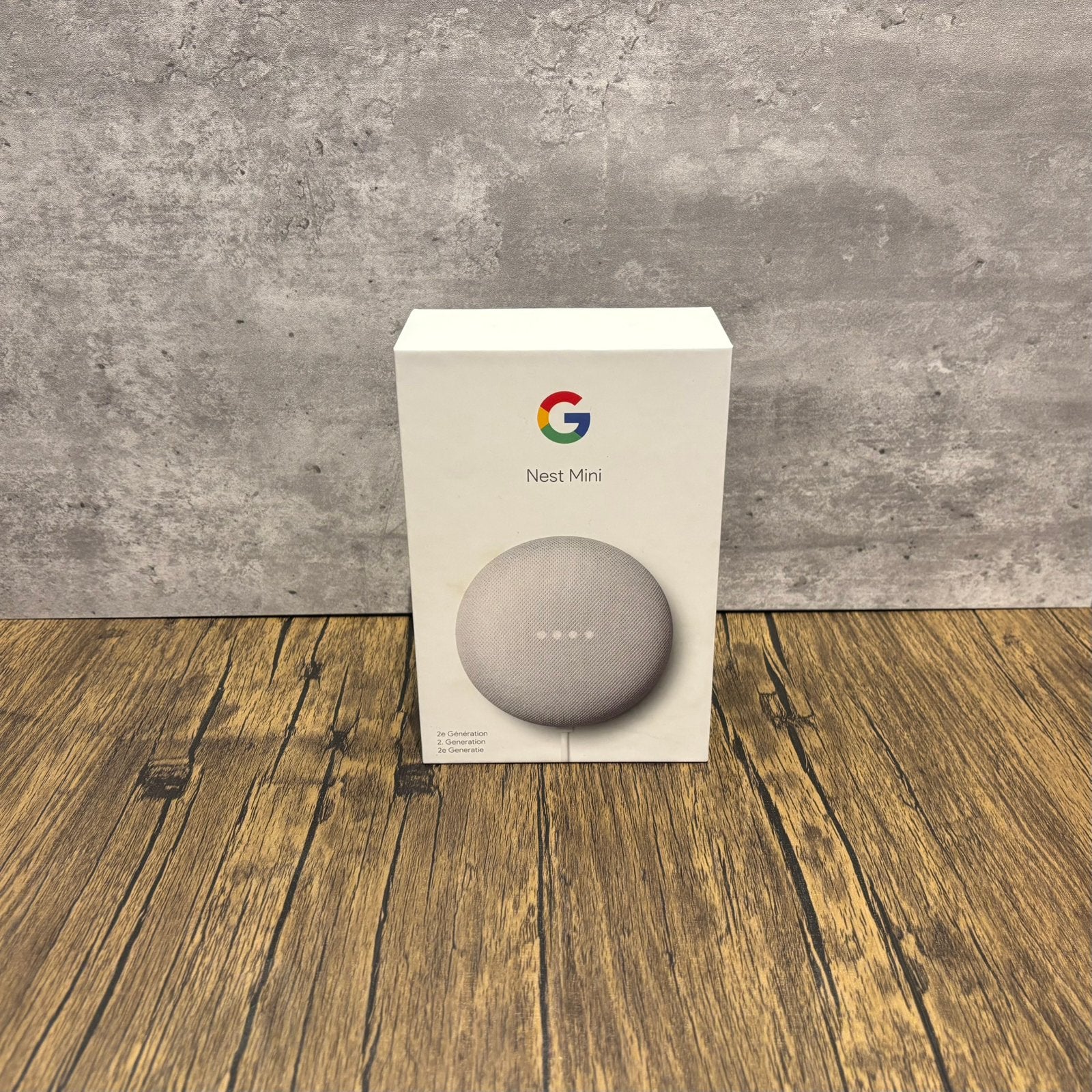Google Nest Mini 2e Generatie - Chalk | 1 jaar garantie, Audio, Tv en Foto, Slimme speaker, Google, Sales@lmco.nl, Zo goed als nieuw