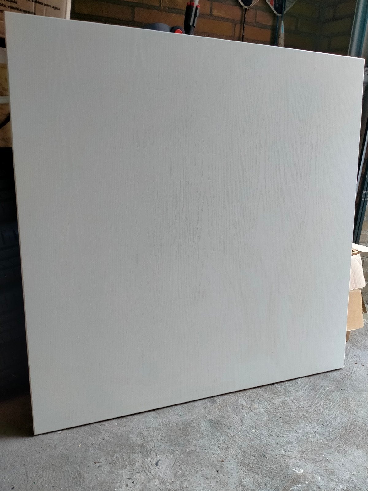 MDF tafelblad, vierkant, 100*100cm wit/houtnerf, Ophalen, Vierkant, 50 tot 100 cm, 50 tot 100 cm