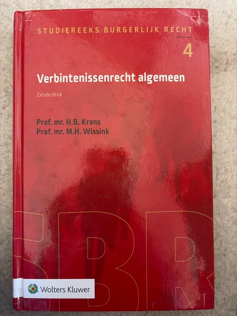 Verbintenissenrecht algemeen 6e druk, Boeken, Ophalen of Verzenden, Gamma, Gelezen, WO