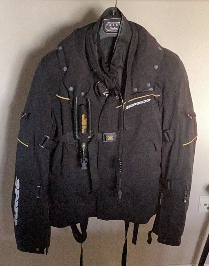 Spidi motorjack (met airbag) Maat M, Ophalen of Verzenden, Tweedehands, Jas | textiel
