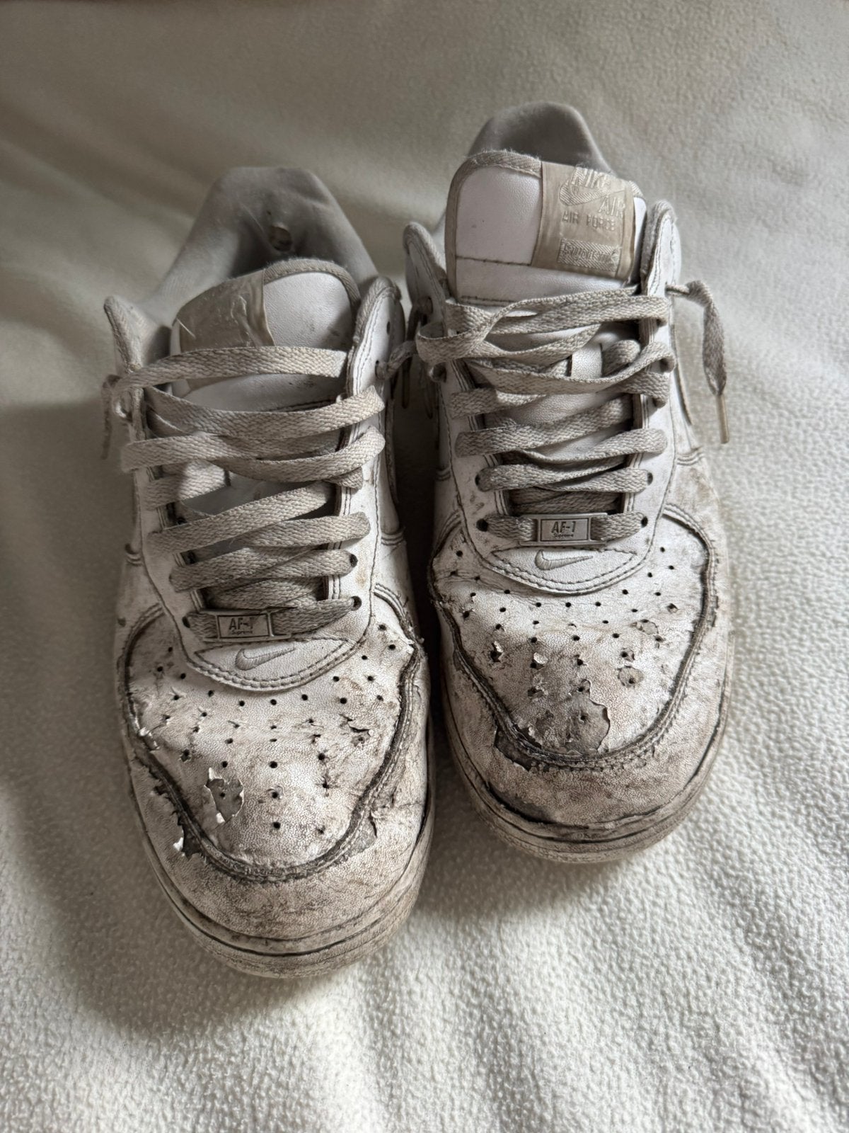 Nike Air Force Supreme maat 45, Verzenden, Wit, Sneakers of Gympen, Gedragen
