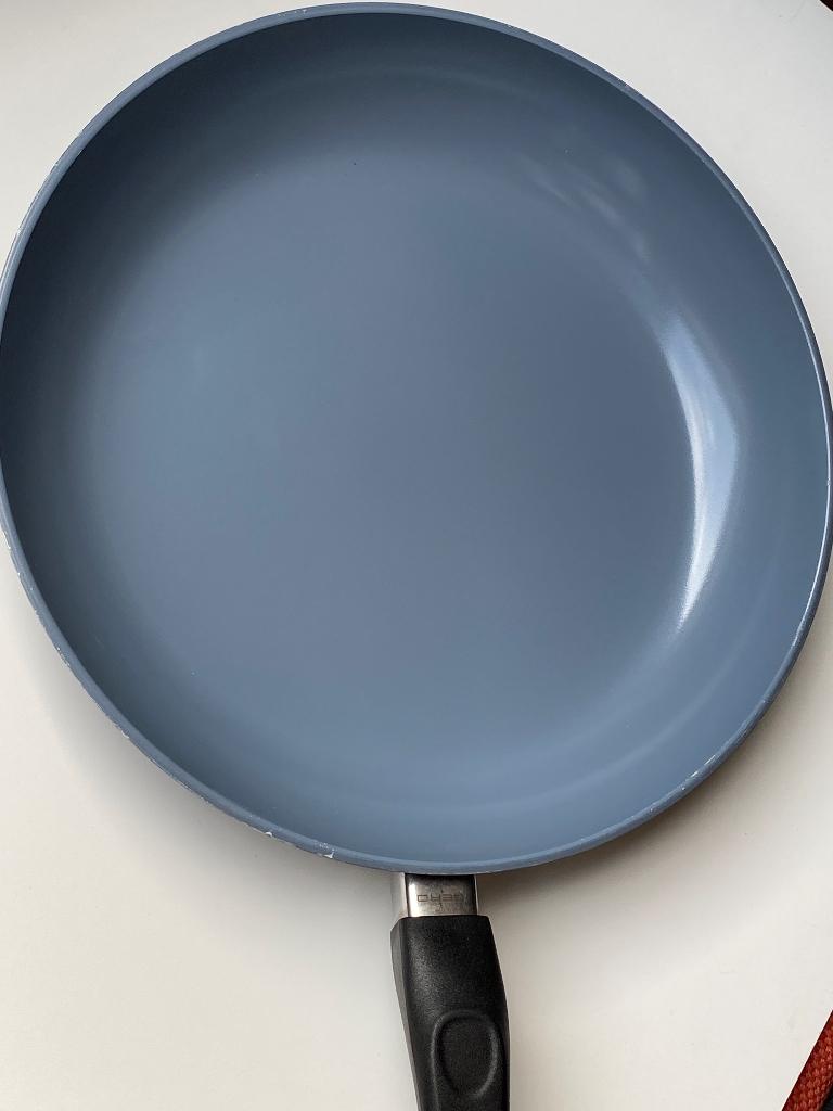 Gero Leaf koekenpan, Huis en Inrichting, Keuken | Potten en Pannen, Ophalen of Verzenden, Gebruikt, Rvs, Koekenpan of Braadpan
