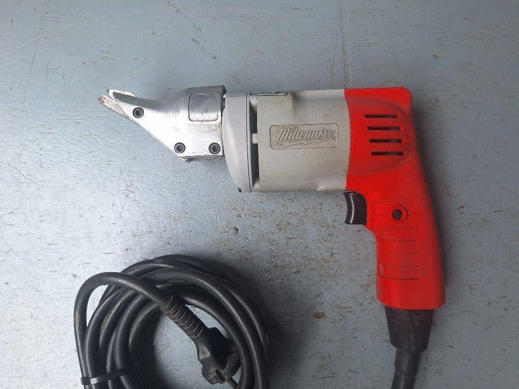 Milwaukee 6580 plaatschaar, Ophalen of Verzenden, Gebruikt