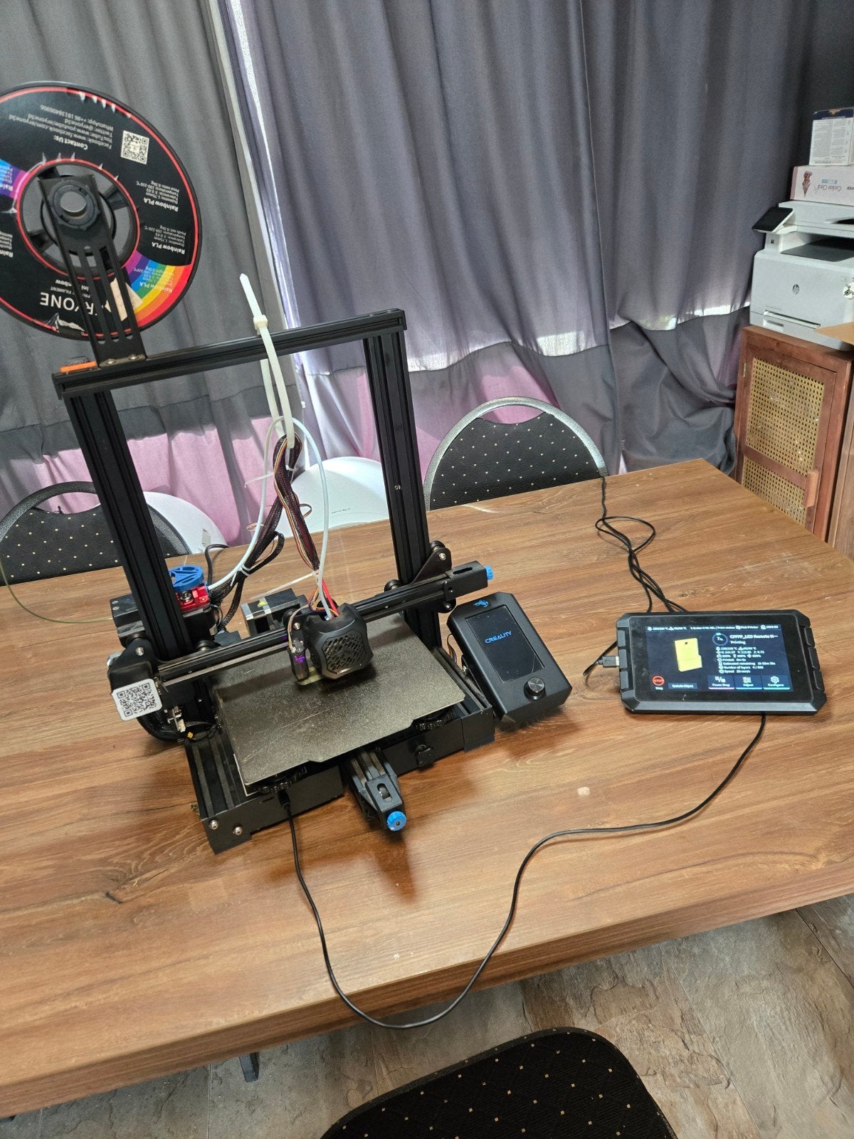 Creality Ender 3 V2 3D-printer - incl  automatische level, Computers en Software, 3D Printers, Zo goed als nieuw, Ophalen of Verzenden