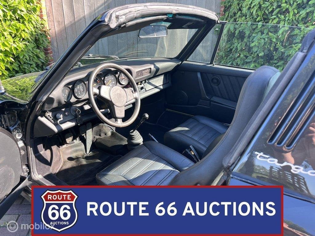 Porsche 911 Targa | 1977 | Route 66 Auctions, Auto's, Oldtimers, Overige carrosserieën, Zwart, Bedrijf, Porsche