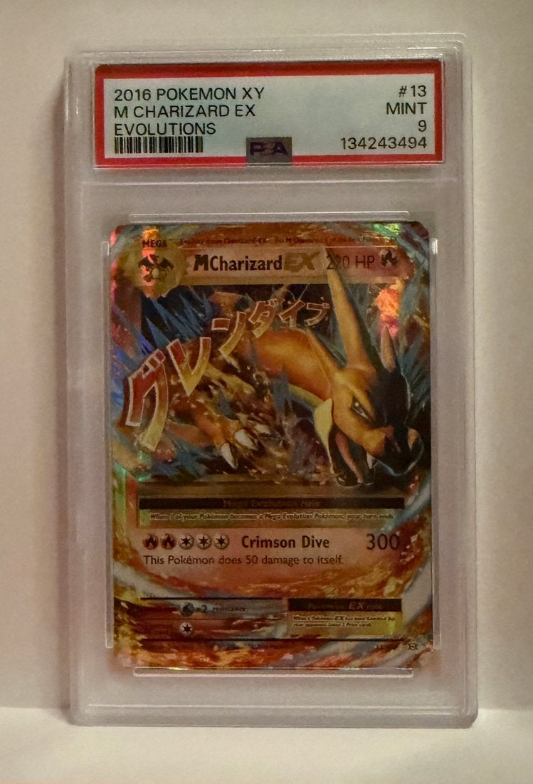 2016 Pokemon XY M Charizard EX psa 9, Ophalen of Verzenden, Zo goed als nieuw