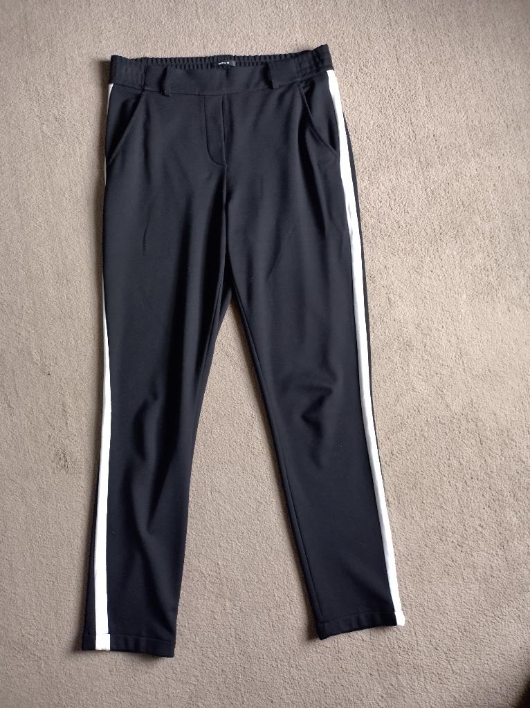 Opus broek zwart witte streep stretch 38, Maat 38/40 (M), Zwart, Ophalen of Verzenden, Zo goed als nieuw