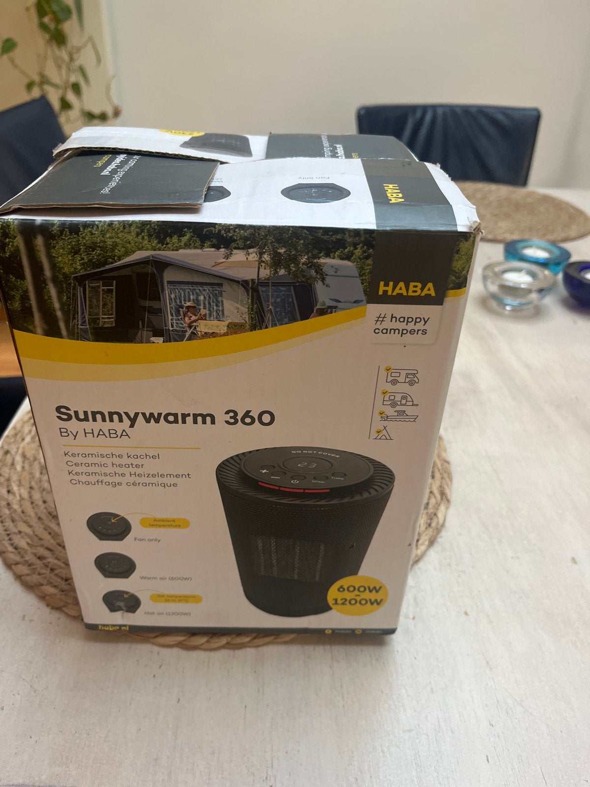 HABA Sunnywarm 360 Keramische Kachel 600W/1200W, Ophalen of Verzenden, Zo goed als nieuw