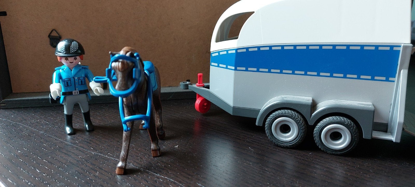playmobiel politie paarden trailer, Kinderen en Baby's, Speelgoed | Playmobil, Ophalen, Gebruikt, Losse onderdelen, Voertuig