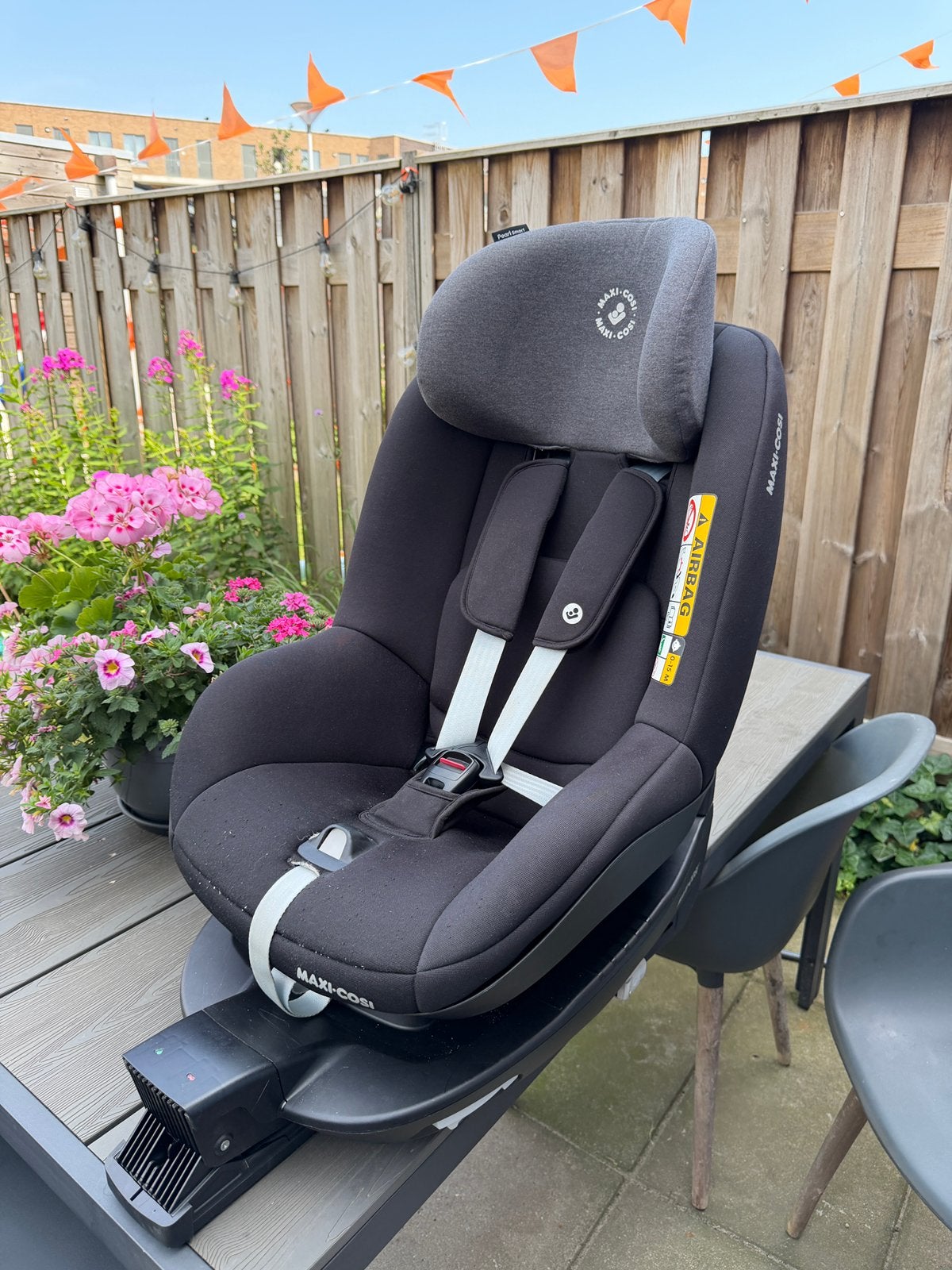 Maxi Cosi Pearl Smart I-size autostoel + Family Fix2 base, Ophalen, Gebruikt, 9 t/m 18 kg, Isofix