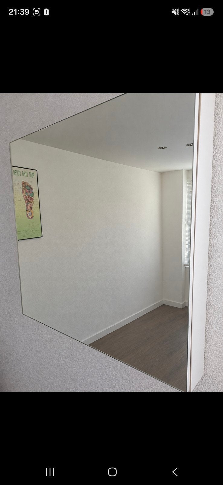 spiegel kastje 60x60x 2,5, Ophalen of Verzenden