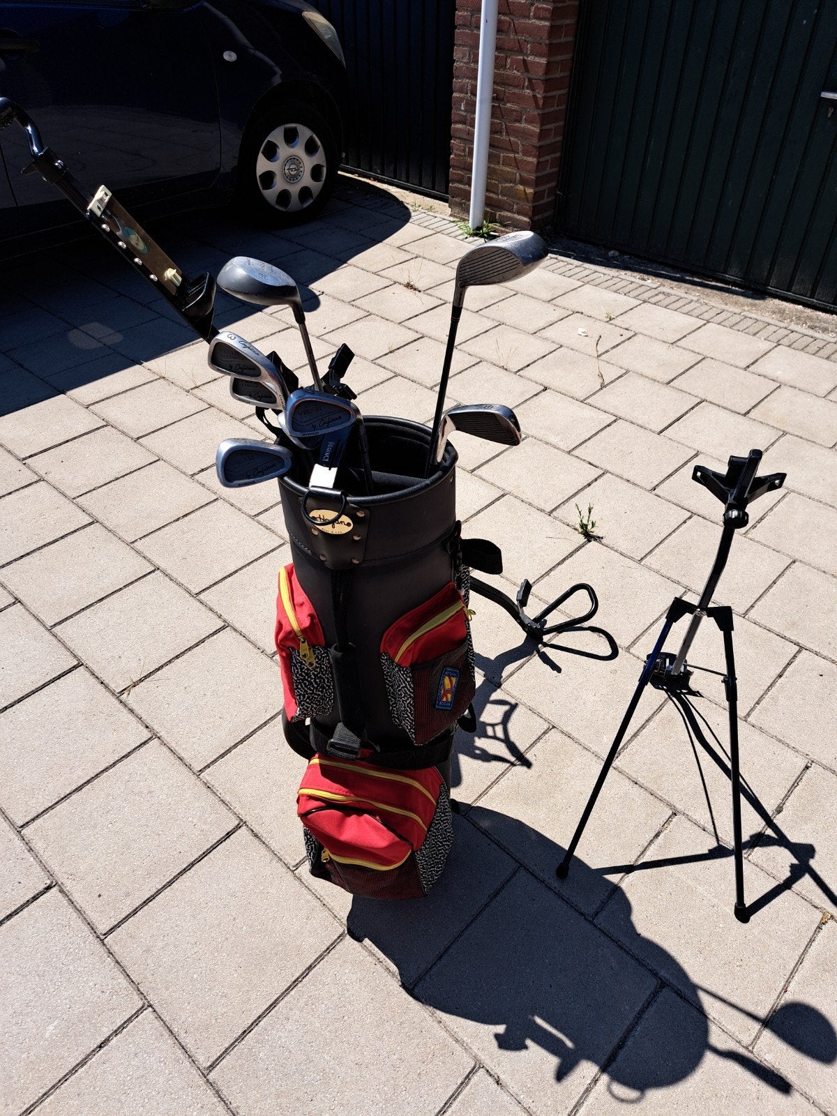 Golfset Hogan met 9 clubs, standaard en trolley, Ophalen, Gebruikt, Set, Overige merken
