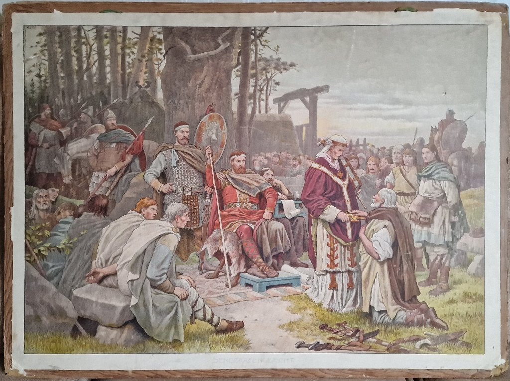 Sendgrafengericht. Zeit Karls des Grossen, Antiek en Kunst, Ophalen, Geschiedenis
